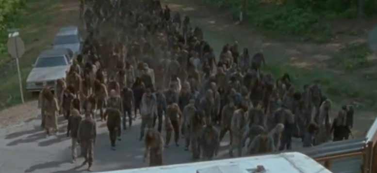 horde zombies The Walking Dead Saison 6